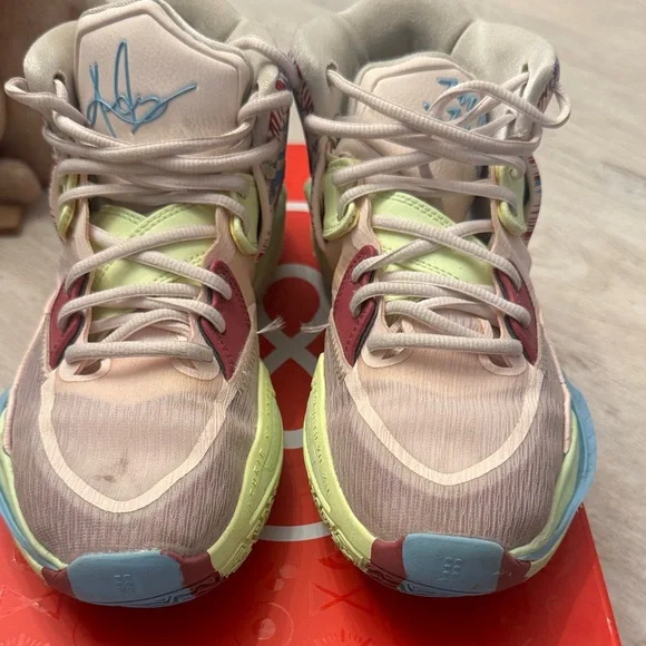 Nike Kyrie Infinity- Multicolor Athletic Sneakers - Pink, Yellow, Blue - Picture 10 of 10